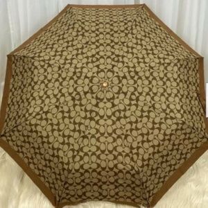 COACH Signature Retractable Umbrella F63364